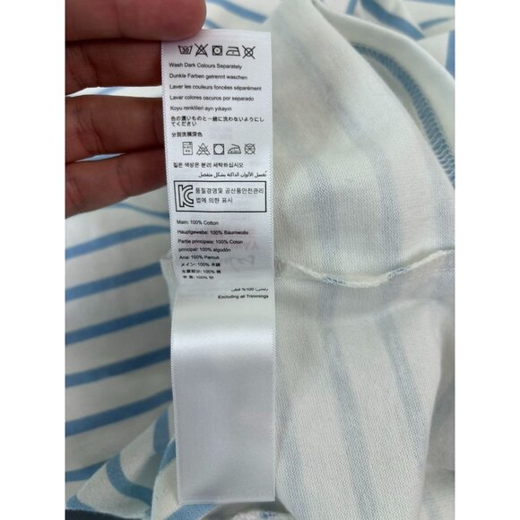 Joules women's size‎ 10 sleeveless 100% cotton lemon striped shift dress casual - Picture 8 of 8